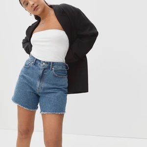 Everlane the A-Line denim jean short size 29 Organic cotton high waist, New